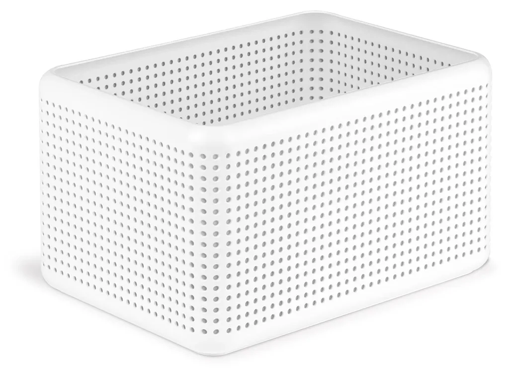 Boîte de rangement Madei 13L - Plastique PP sans BPA Blanc (32x24cm)