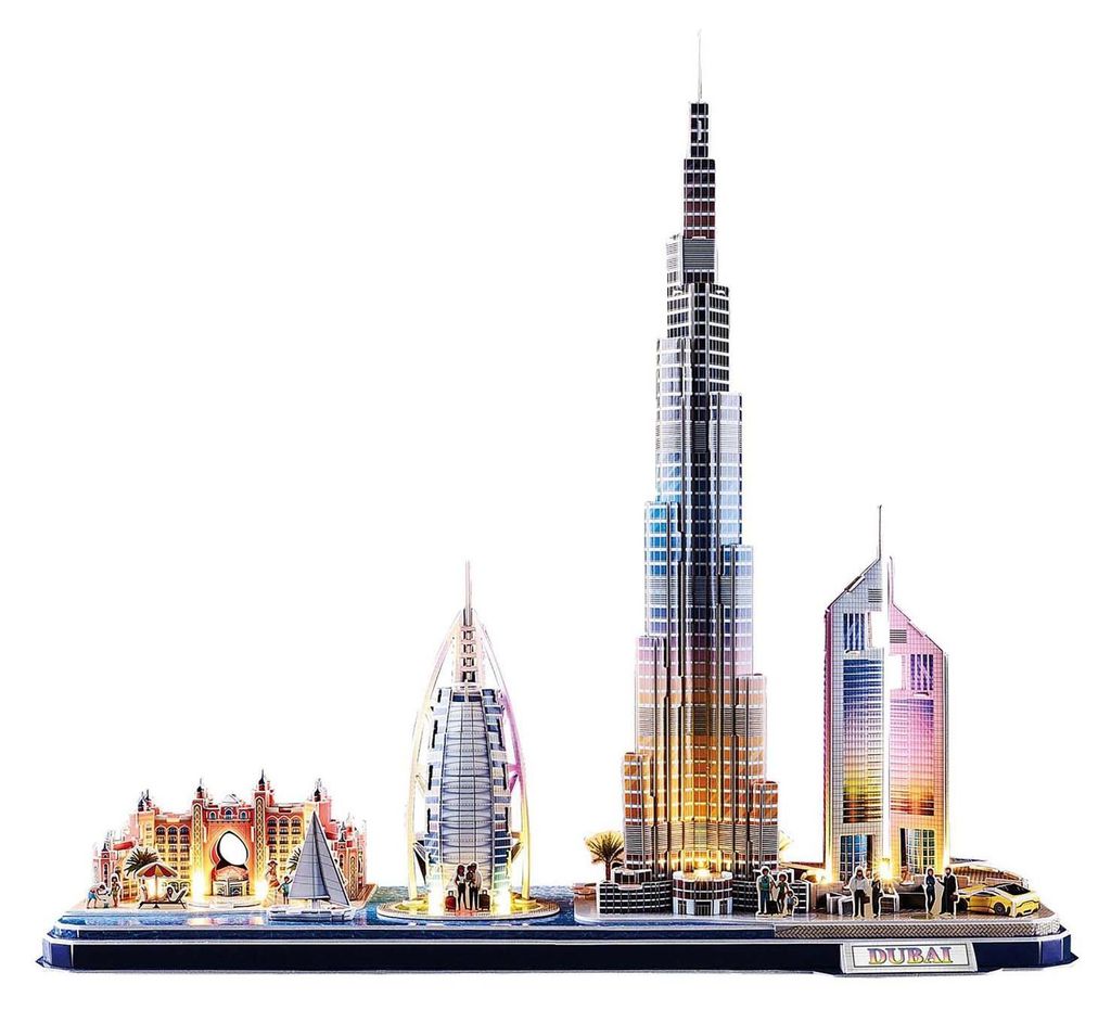 Cubic Fun 3D Puzzle City Line Dubai avec éclairage Led Image du produit 