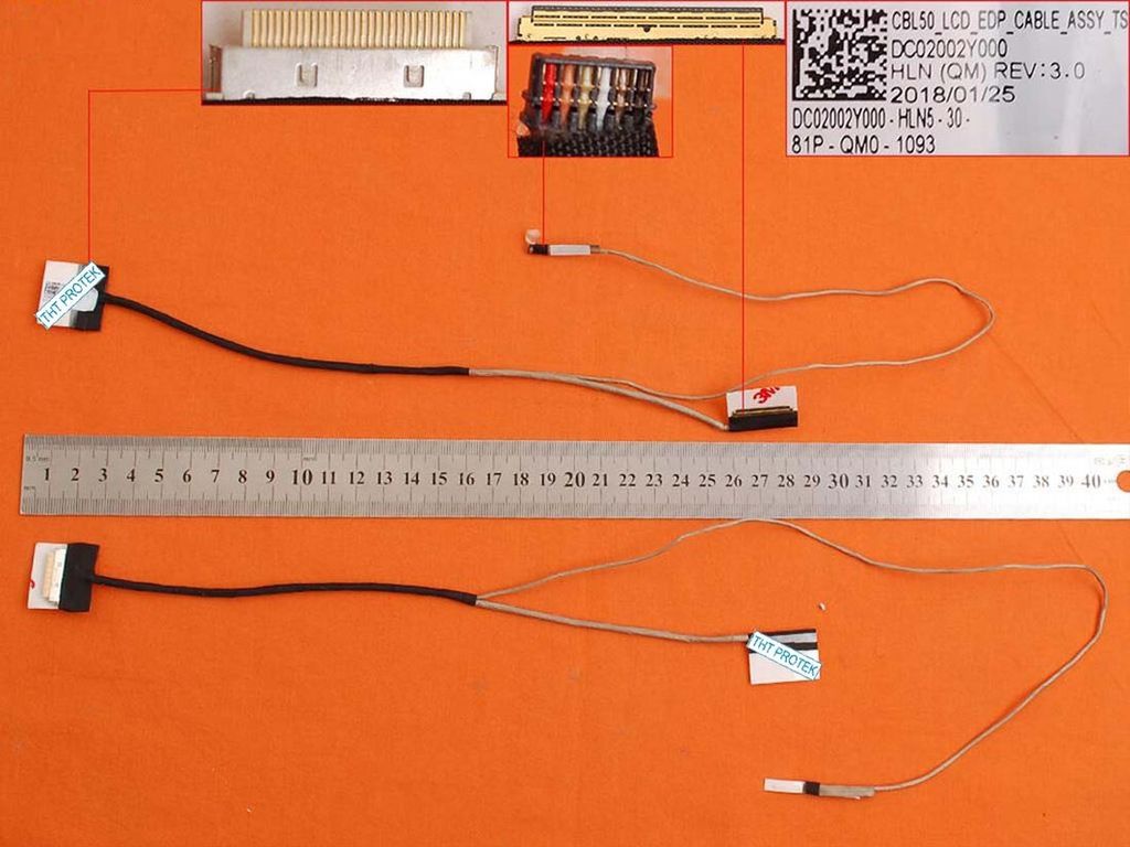 Displaykabel Bildschirm 40-pin ver.1 mit Touch kompatibel für HP 15-bs002ng, 15-bs107ng
