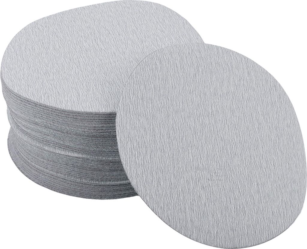 Schleifpapier Klett- und Schleifblätter 4,92 Zoll x 4,92 Zoll Grau 50 Stück P800 Rundflocken Effizientes Schleifen und Polieren