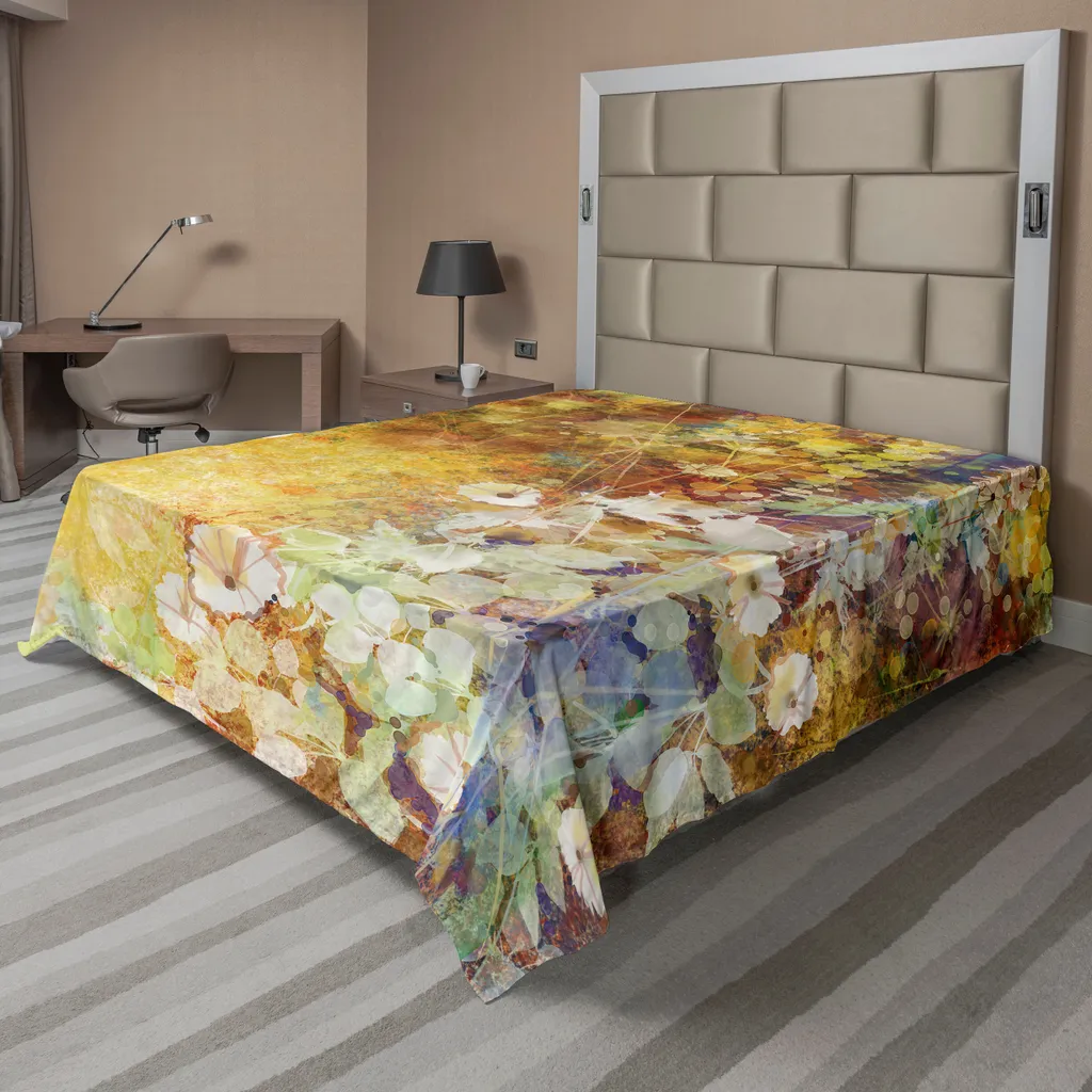 Drap Doux et Confortable Design Feuilles d'Automne Nostalgique 1 Pièce