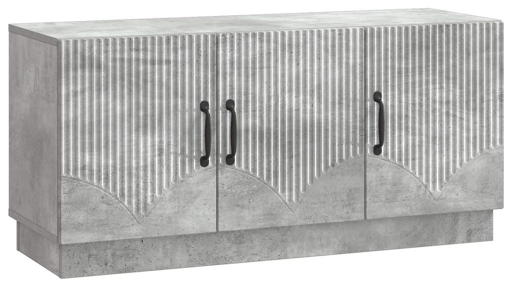 vidaXL TV-Schränk Betongrau 99 x 34,5 x 47 cm Holzwerkstoff