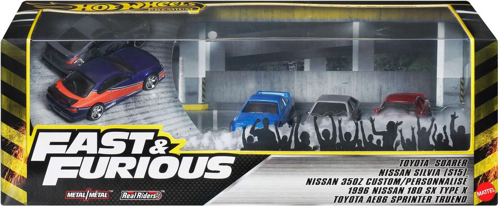 Mattel JFL99 - Hot Wheels Premium Fast & Furious Bundle Obrázok produktu 