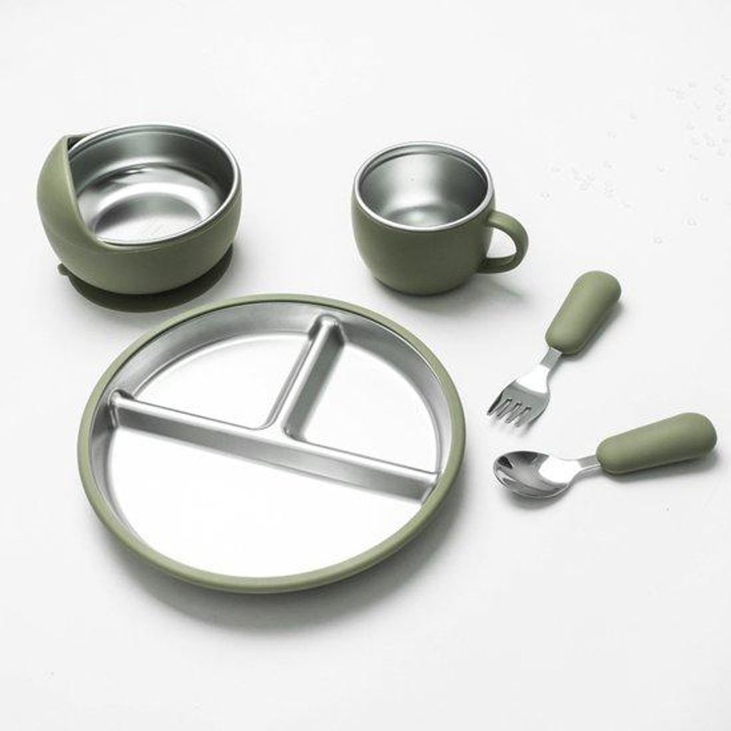 5dílná sada nádobí pro děti – bez BPA – protiskluzová – Obrázek produktu 