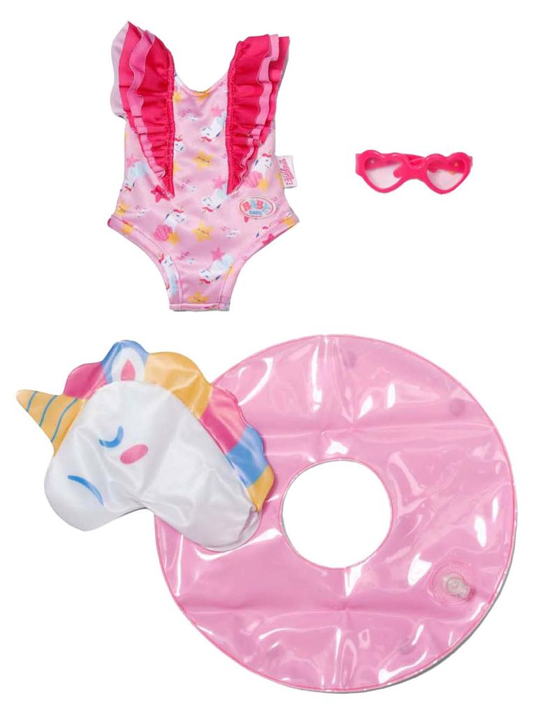 MGA BABY born Schwimm-Set Einhorn 43cm Image du produit 