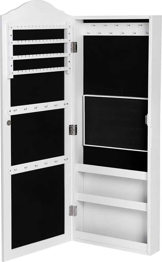 Armoire Bijoux Suspendue Miroir Anti-Poussière - Fini les Nœuds