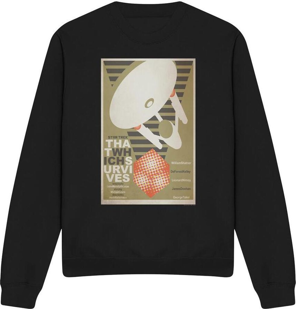 Star Trek - "The Original Series Episode 72" Sweatshirt für Herren/Damen Uni TV11652 (M) (Schwarz)