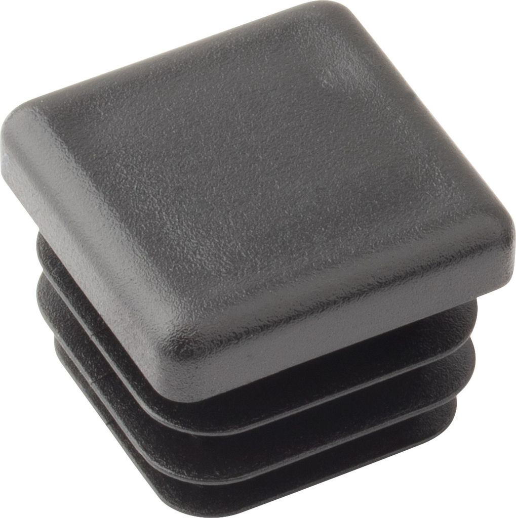 Walteco Zátka 20x20mm, plast, černá, 4 ks Obrázek produktu 