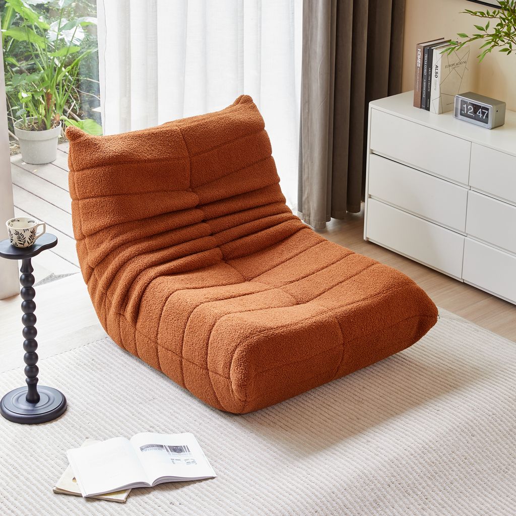 okwish Schlafsofas Relaxsessel mit Rückenlehne, Lazy Sofa, Indoor-Sitzkissen, faltbarer Meditationsstuhl, geeignet für Schlafzimmer, Wohnzimmer, ...