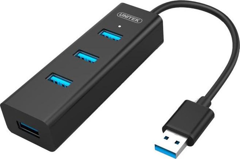Unitek 4-Anschluss USB 3.0 schwarz (Y-3089) Produktbild 