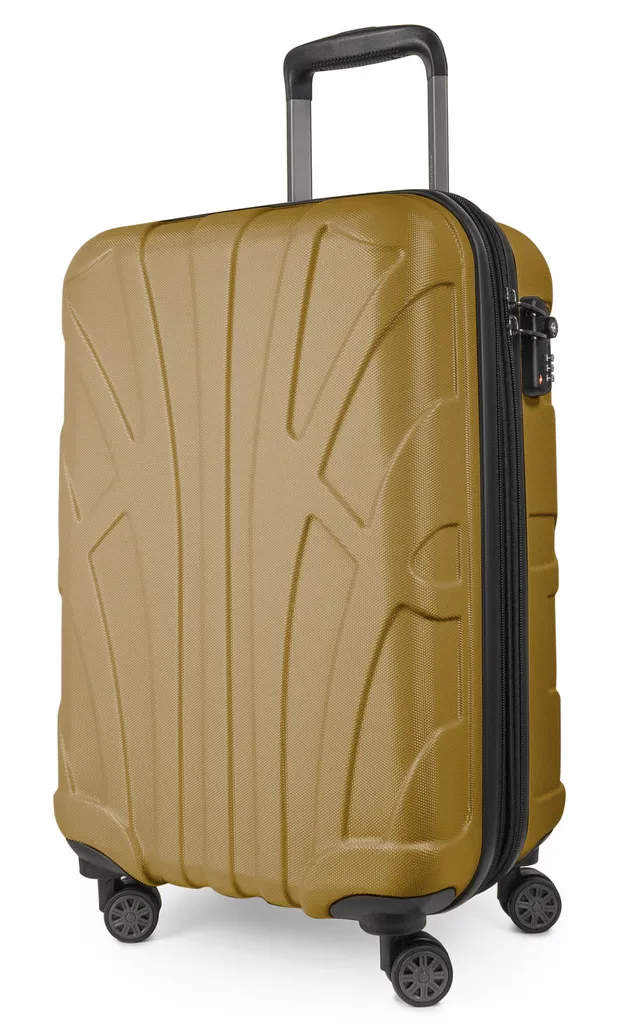 Valigia Cabina Suitline 55cm ABS Oro | Trolley Rigido Estensibile TSA