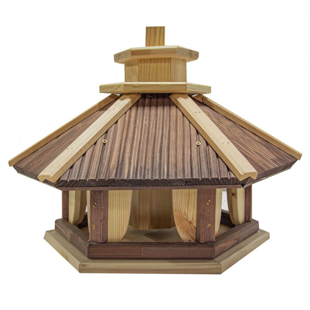 4iQ Massivholz-Vogelfutterhaus SIKORKA III 39x33,5x39 cm Produktbild 