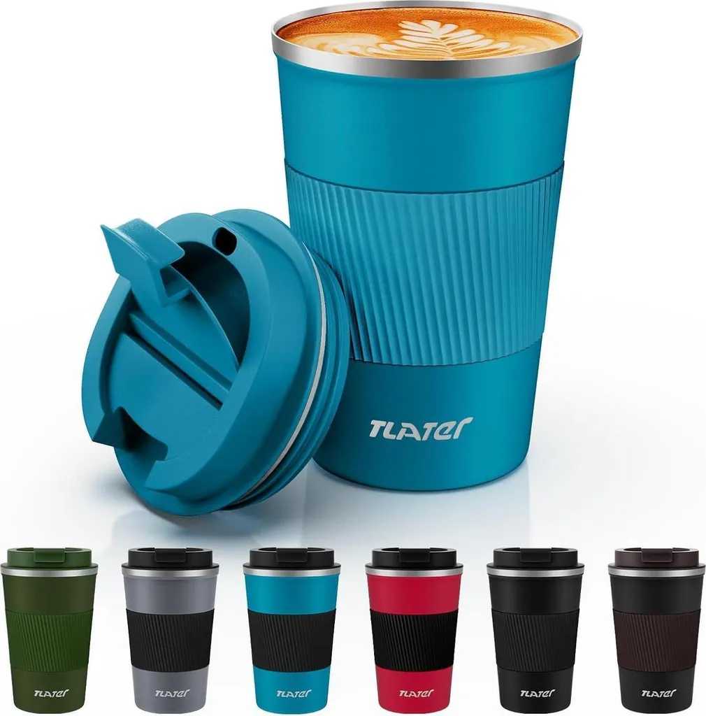 Thermo Mug 380ml Blu - Tazza Viaggio Acciaio Inox Resistente