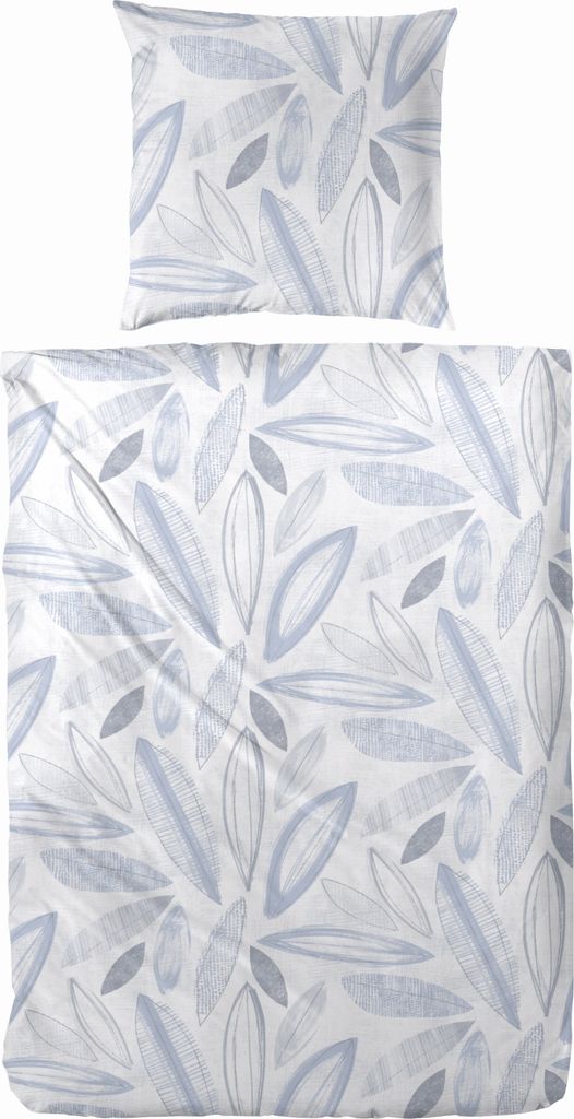Bettwäsche Jersey GOTS Spring Birds Blüten 100% Baumwolle Reißverschluss Kaeppel Bettbezug Kissenbezug Bettgarnitur Bio elastisch bügelfrei