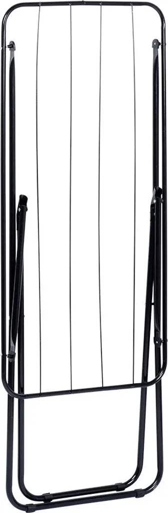 Séchoir à Linge Pliable Noir 93cm Vilde - Structure en Acier Renforcé - 7