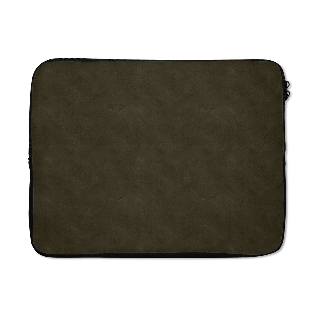 MuchoWow Laptop Hülle 15 Zoll Leder - Grün - Tiere Laptoptasche - Laptoptasche - Sleeve - Rundum-Schutz