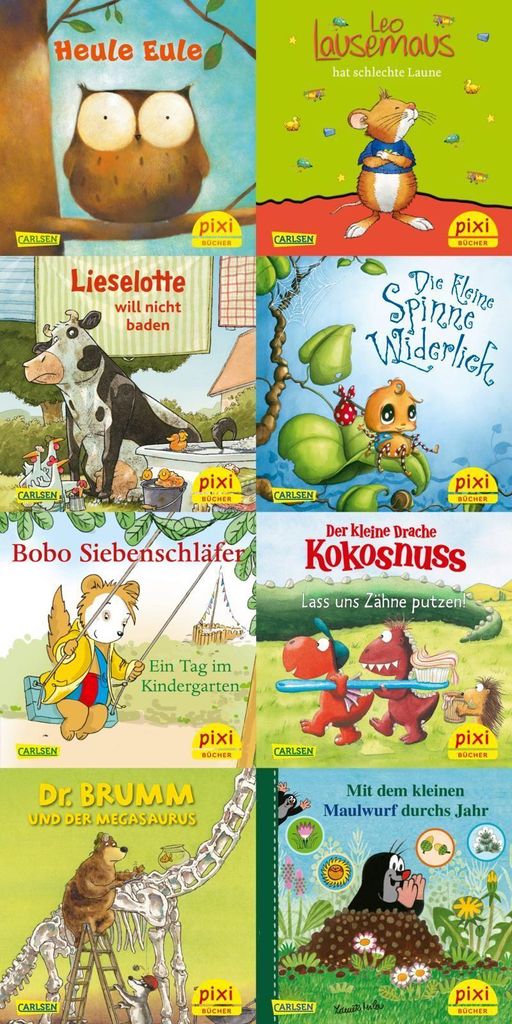 Pixi-8er-Set 297: Pixis liebste Kinderbuch-Helden (8x1 Produktbild 