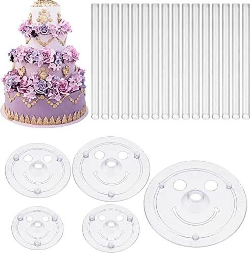 Tortenstützen 5 Stücke Tortenständer Kuchenbasis, Produktbild 