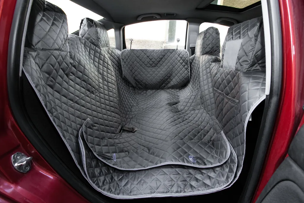Coperta Auto per Cani 220 cm Grigia - Sdraio e Letto per Viaggi