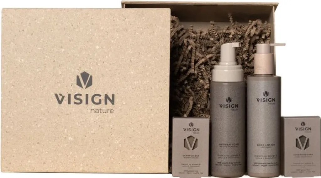 Vissign Nature Giftbox Big en Bois de Bambou - Coffret Durable Grand Format