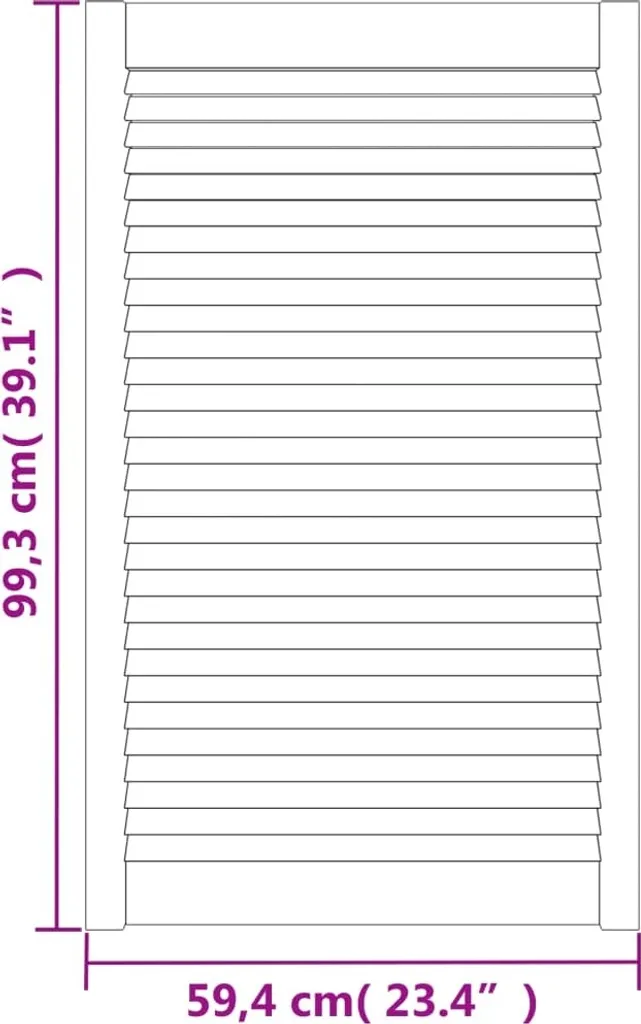 Pannello Anta Armadio Pino Bianco 99,3x59,4 - Qualità Professionale - 6