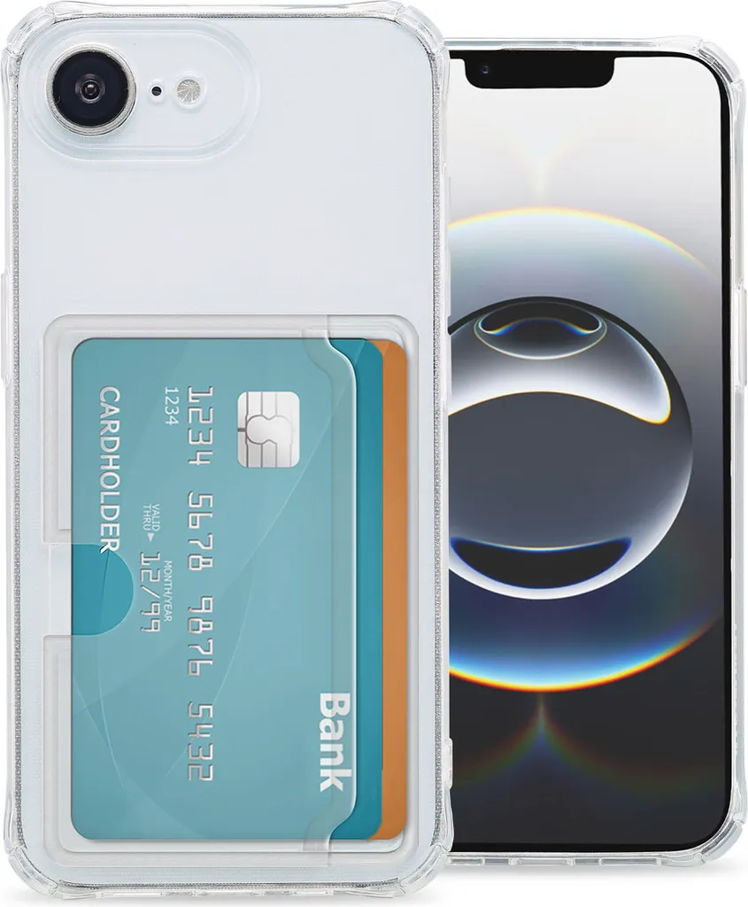 imoshion Custodia morbida con porta carte iPhone 16e - Trasparente