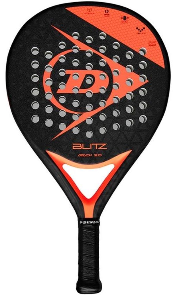 Dunlop Blitz Attack 2.0 Padelracket, goudkleurig. Één maat Productafbeelding 
