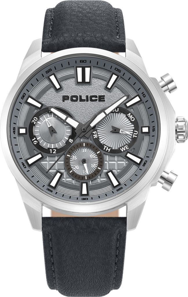 POLICE Herrenuhr Quarzuhr silber / schwarz onesize Herren Produktbild 