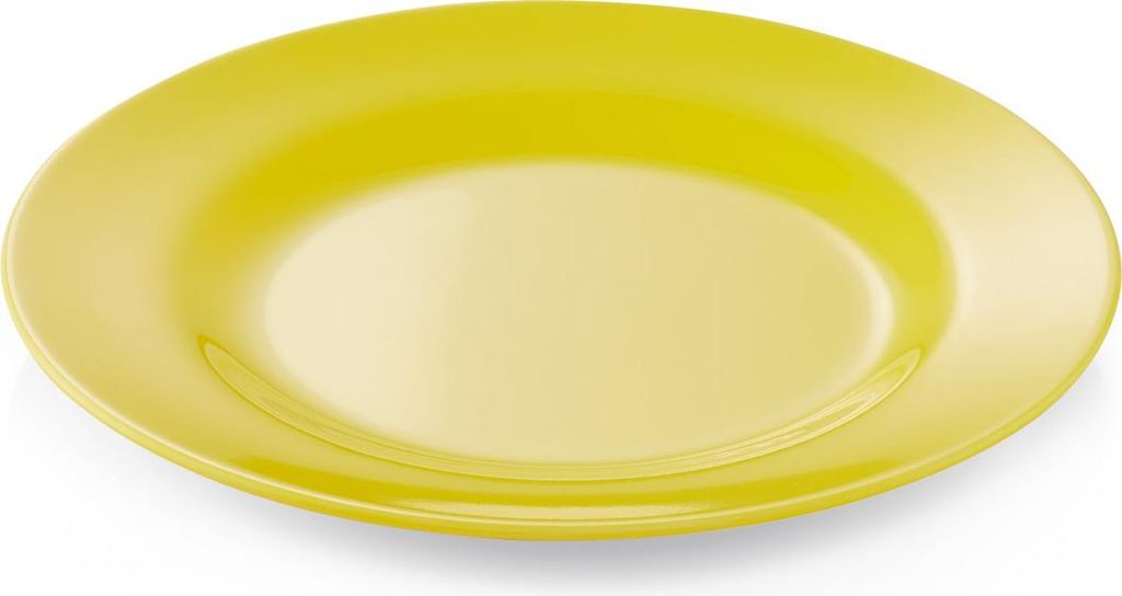 Campingteller SUMMER - Melamin - 23cm flach - gelb