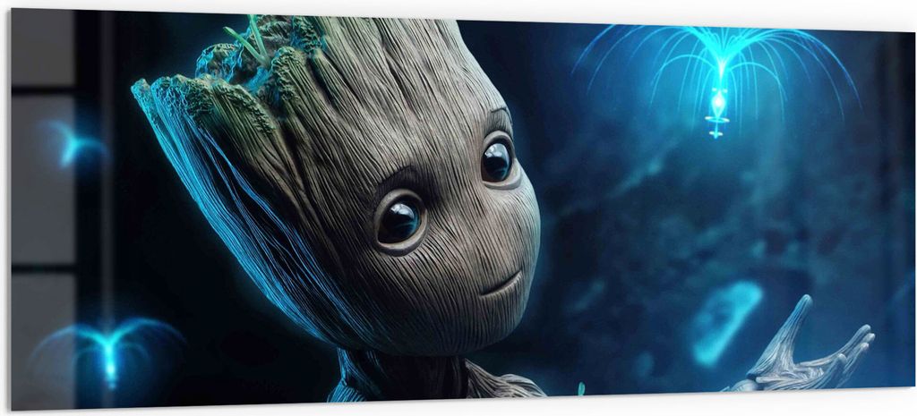 DEQORI Küchenrückwand Glas 125x50 cm 'Niedlicher Baby Produktbild 