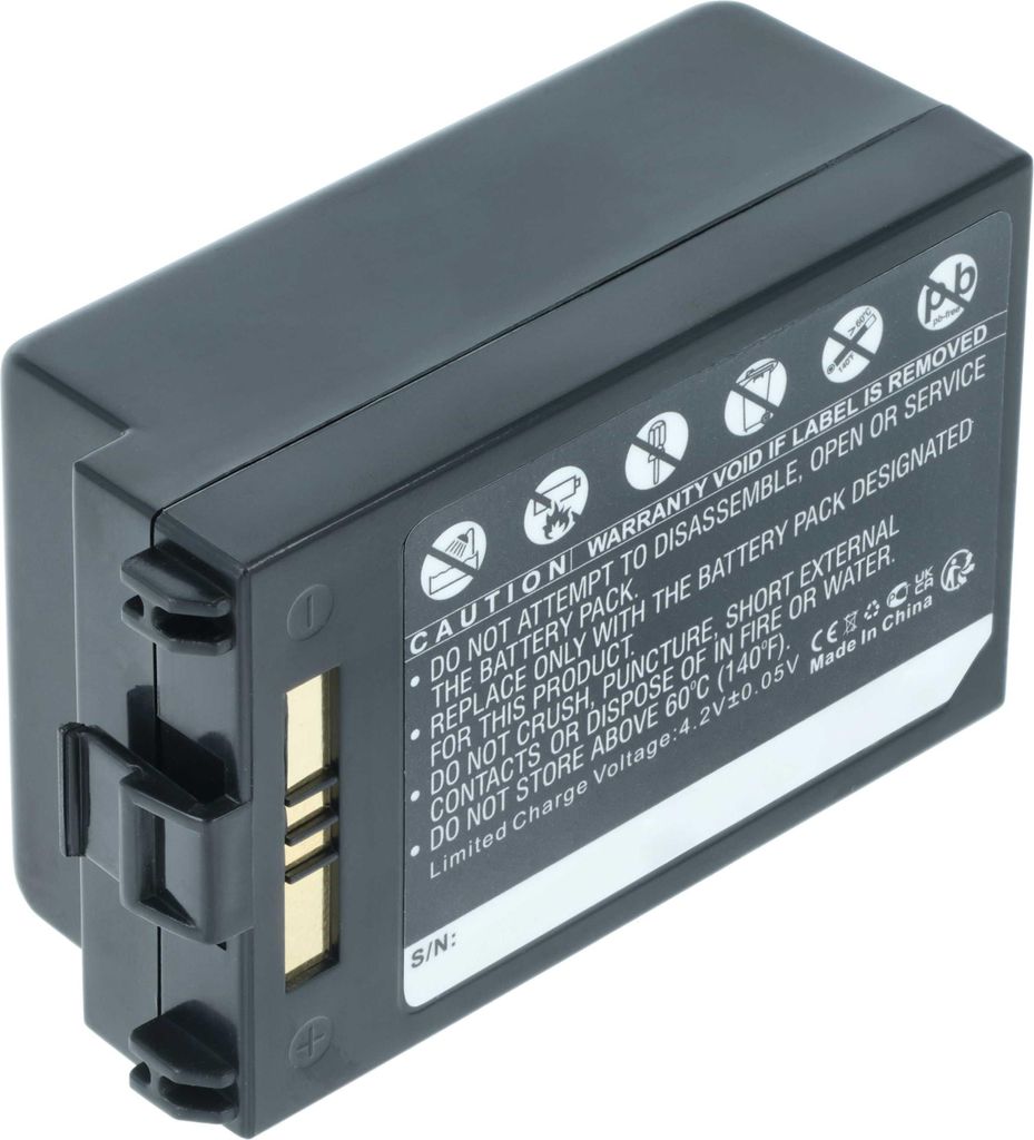 vhbw Akku Ersatz für Symbol BTRY-MC70EAB00, BTRY-MC70EAB02, 82-71365-01, 82-71363-02, 82-71364-01 für Barcodescanner POS (3800 mAh, 3,7 V, Li-Ion)