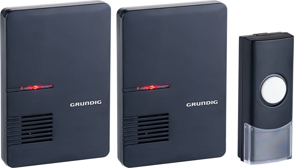 Grundig FunkTürglocke mit 1 Sender, 2 Empfängern Batterien Produktbild 
