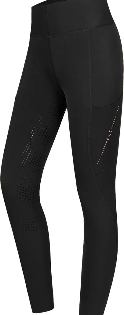 E.L.T Thermo-leggings d'équitation enfants Full-Grip Milla noir 176