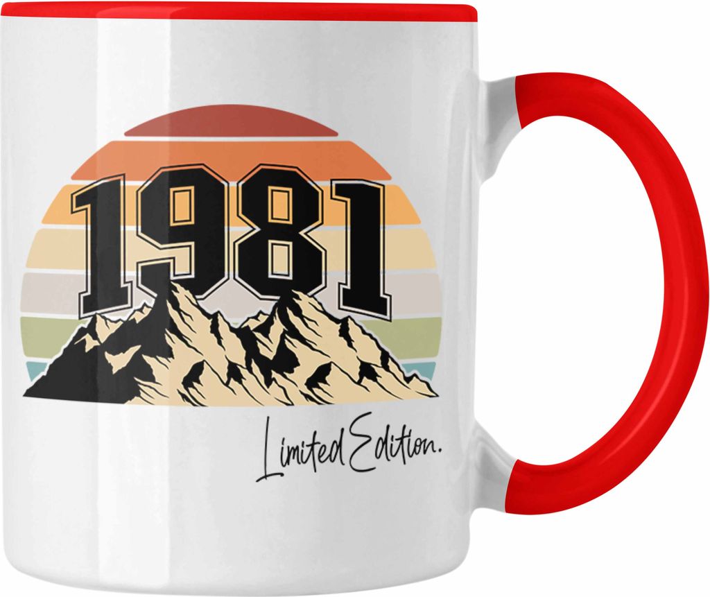 Trendation - 40. Geburtstag Tasse Frau Männer Geschenk 40er Geschenkidee 40 Mutter Vater Mann Frauen Lustig Geschenke (Rot)