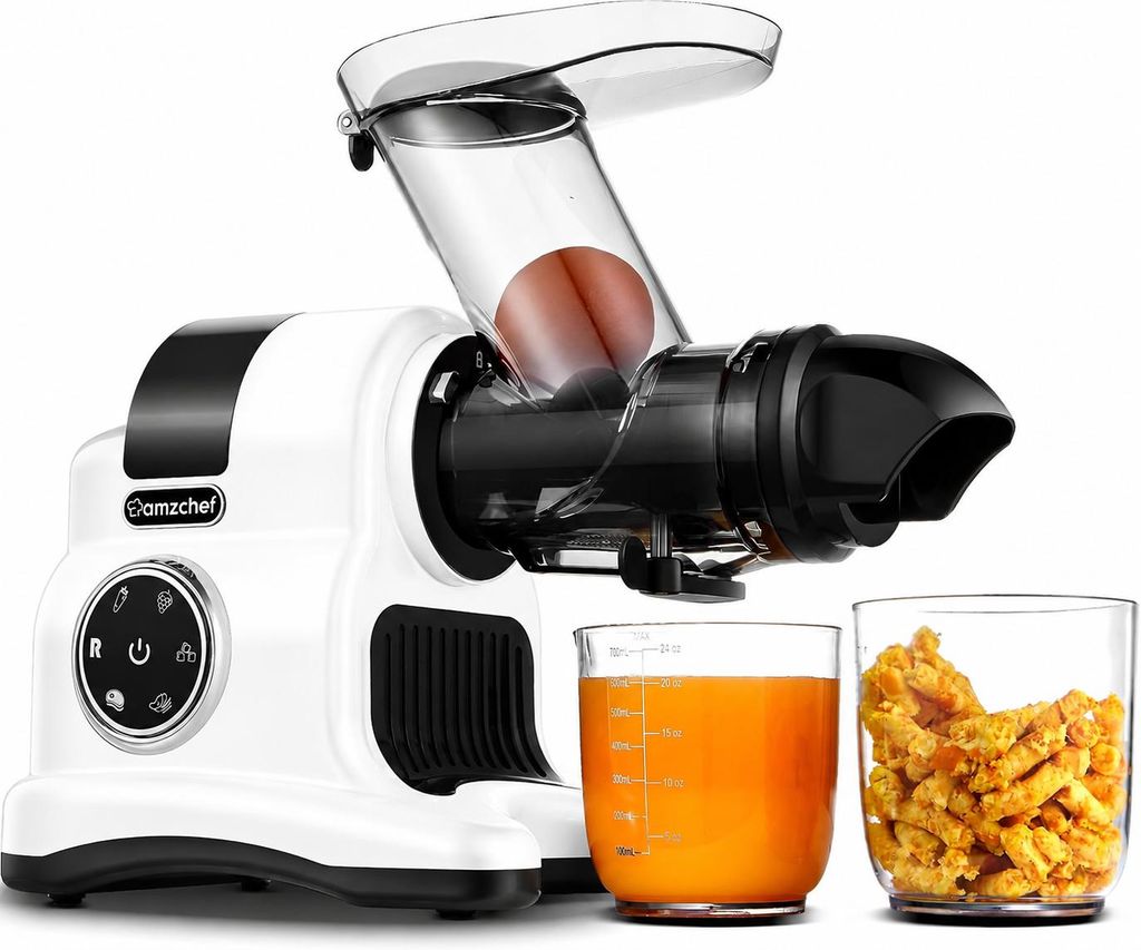 AMZCHEF Slow Juicer Entsafter 80 mm Einfüllschacht 150 W 2 Produktbild 