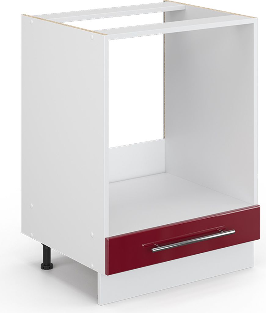 Meuble pour four Vicco Fame-Line Rouge bordeaux Haute Image du produit 