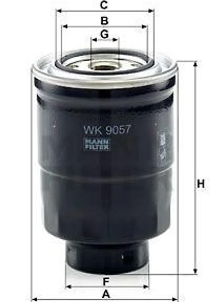 Filtre à gazole pour moteurs de voitures Peugeot 4008 et Citroën C4