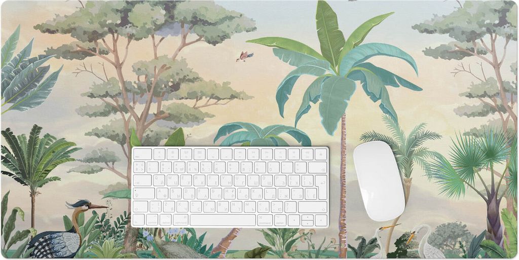 Tropische Landschaft – Schreibtischunterlage – Rutschfeste Tischunterlage – Schreibtischmatte für Büro & Zuhause – Schreibunterlage – M...