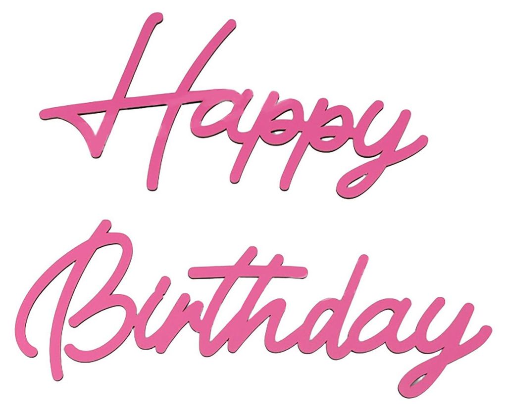 Wiederverwendbares Holzschild „Happy Birthday“ mit Buchstaben für Ballonbogen, Wanddekoration oder Fotorequisite