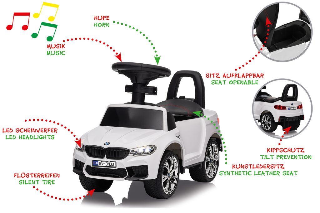 JAMARA Rutscher BMW M5 weiß Produktbild 2