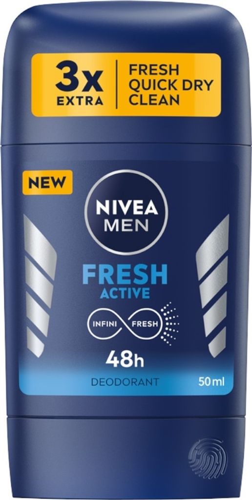 Nivea Dezodorant W Sztyfcie Dla Mężczyzn Fresh Active 50 Ml Zdjęcie produktu 