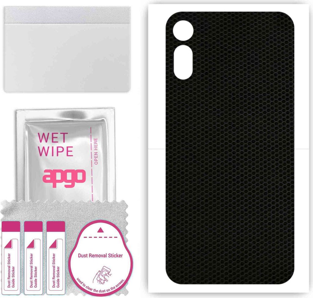 apgo Rückseite Schutzfolie, Skin, kompatibel mit Motorola Moto E (2020), Hinten Displayschutzfolie aus Vinylfolie, kratzfest, einfache Montage - M...