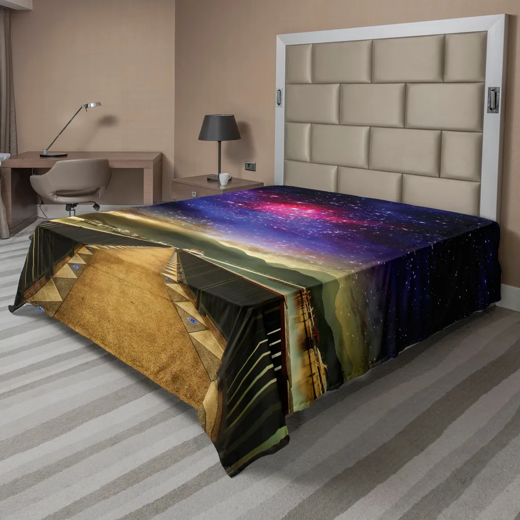 Lenzuolo Decorativo ABAKUHAUS Galassia 266x260 cm - Cielo Rosa Celeste