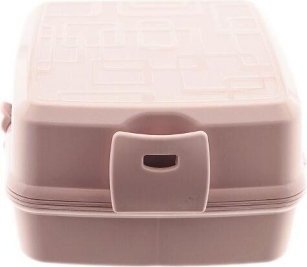 Brood- en lunchbox met bestek (02 1164), pastelroze Productafbeelding 