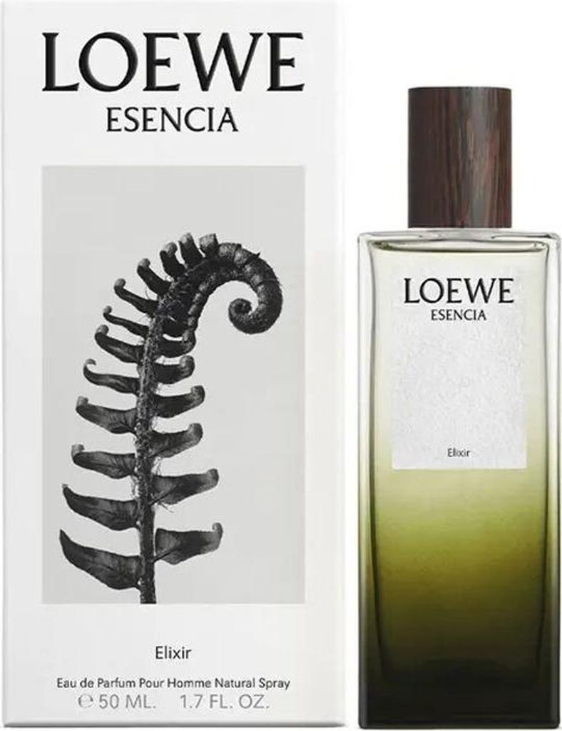 A perfume bottle and its packaging.