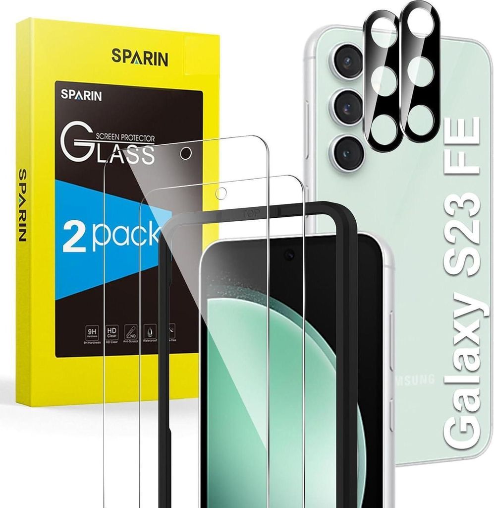 Samsung Galaxy S23 FE verre de protection blindé 2 pièces Image du produit 