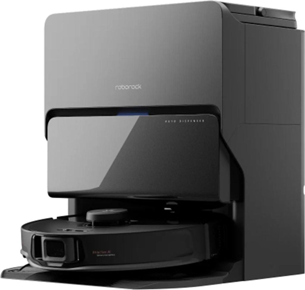 Roborock S8 MaxV Ultra, Kombi, Schwarz, Rund, Staubbeutel, Produktbild 