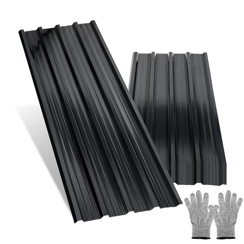 Jopassy 129x46cm set di 24 pannelli in lamiera grecata Immagine del prodotto 