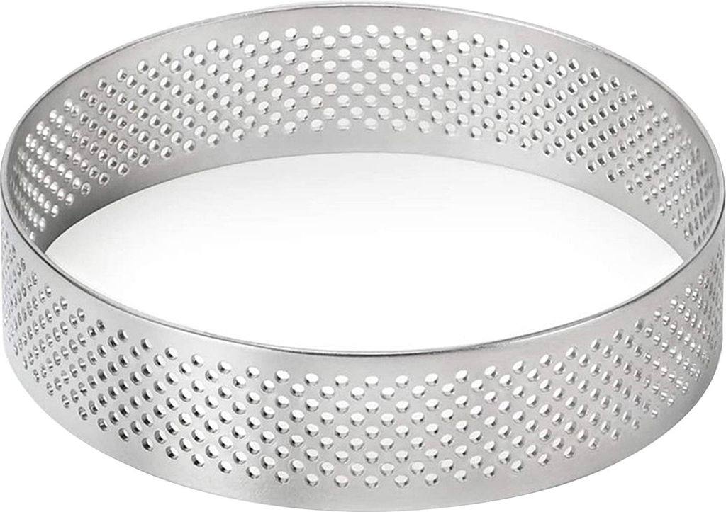 Perforierte Tarteform, Tortenring aus Edelstahl 304, hitzebeständige und langlebige französische Tarteform zum Backen