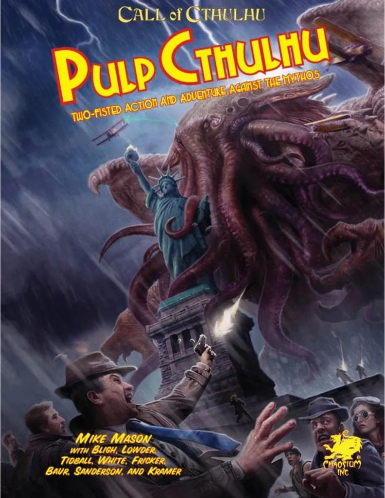 Livre de règles Pulp Cthulhu pour jeu de rôle l'Appel de Cthulhu 7e